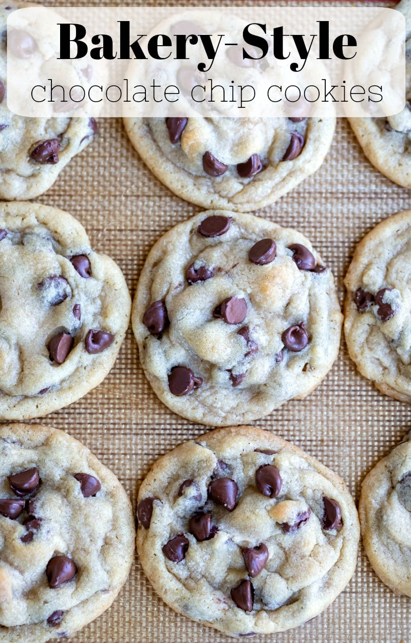 bakery-style chocolate chip cookie recipe