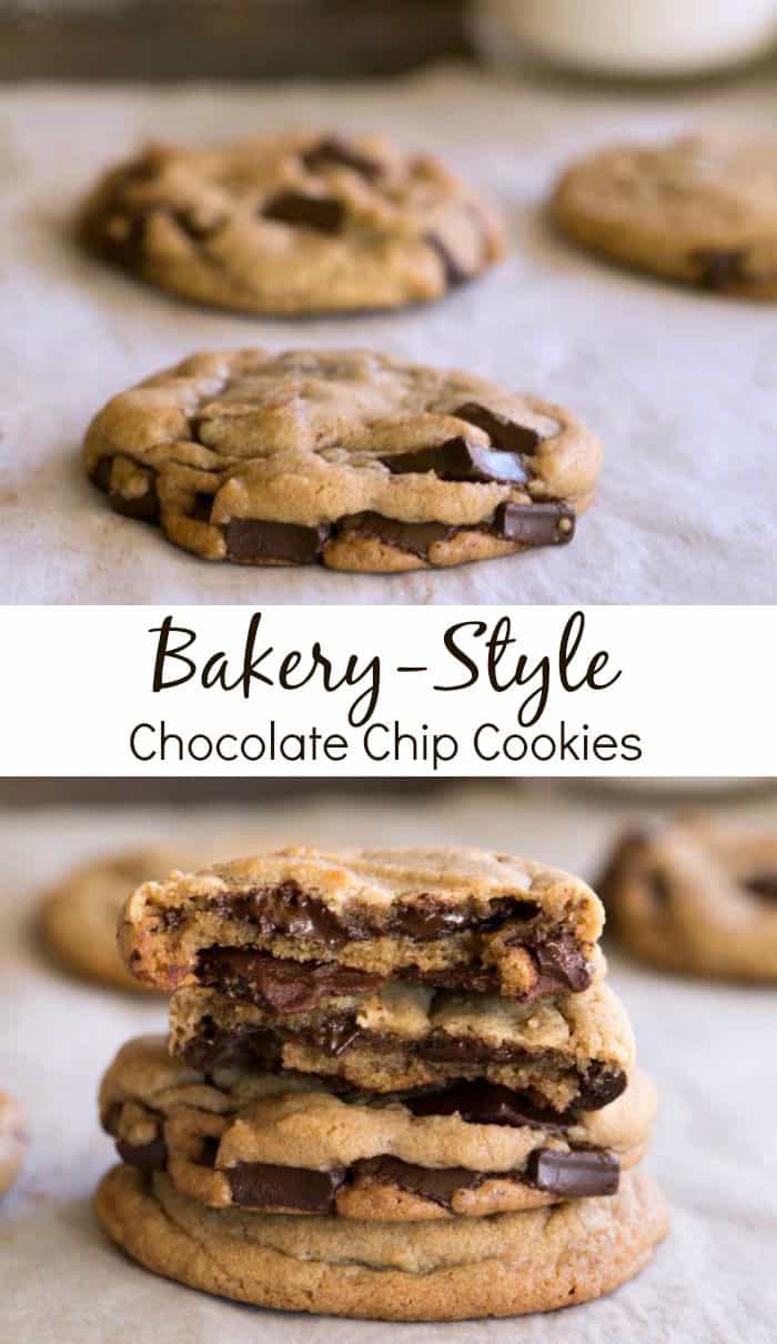BakeryStyle Chocolate Chip Cookie Recipe i heart eating