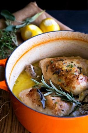 Roast Chicken in Milk