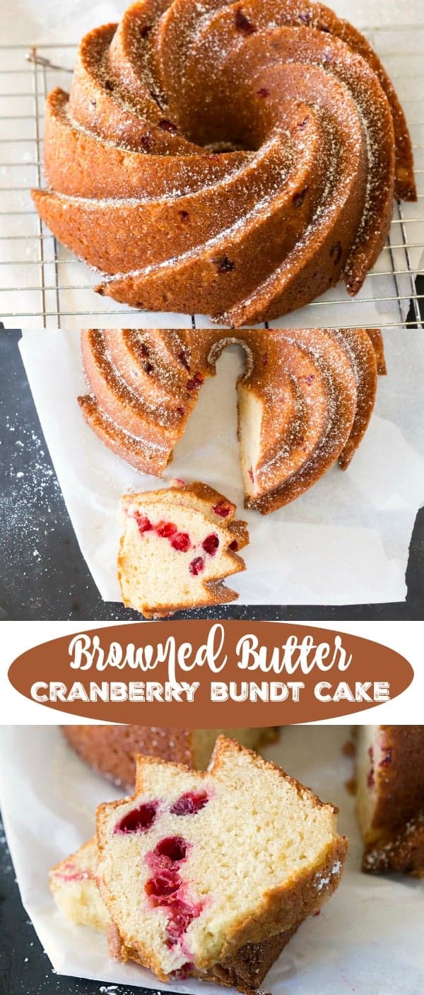 browned butter cranberry bundt cake recipe