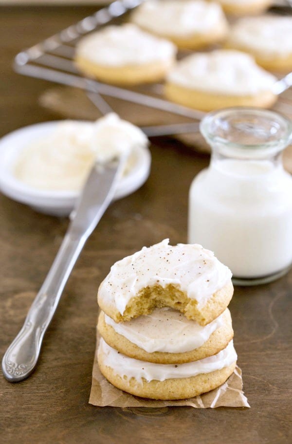 Frosted Eggnog Cookie Recipe I Heart Eating