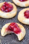 Cherry Cheesecake Thumbprint Cookies