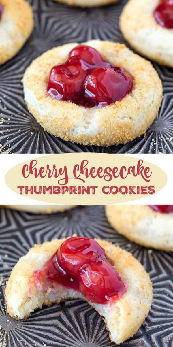 Cherry Cheesecake Thumbprint Cookies I Heart Eating