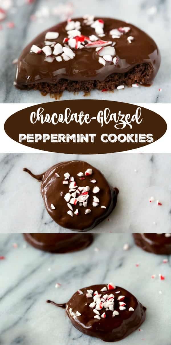 ChocolateGlazed Peppermint Cookie Recipe I Heart Eating