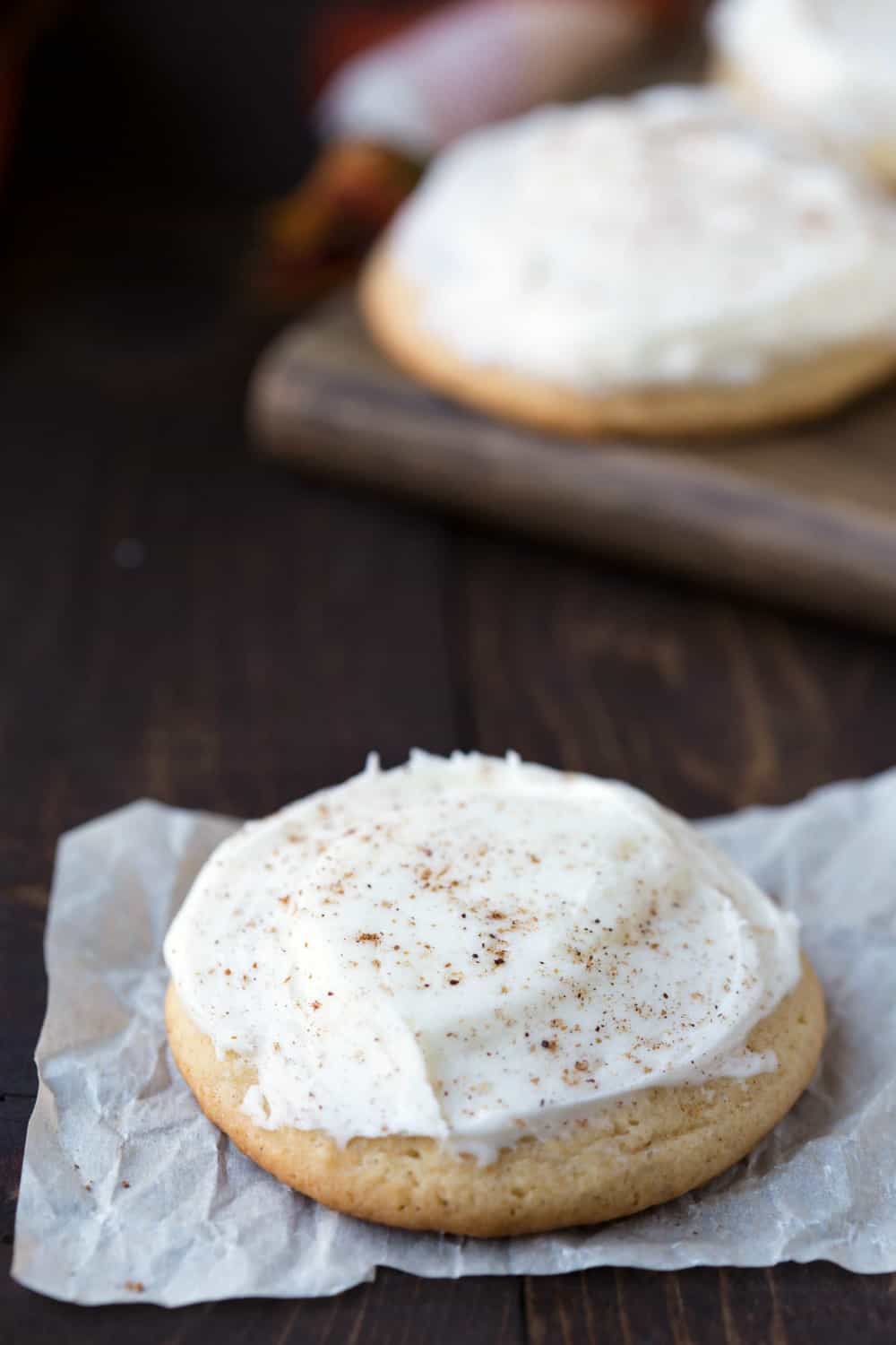 Frosted Eggnog Cookie Recipe - I Heart Eating