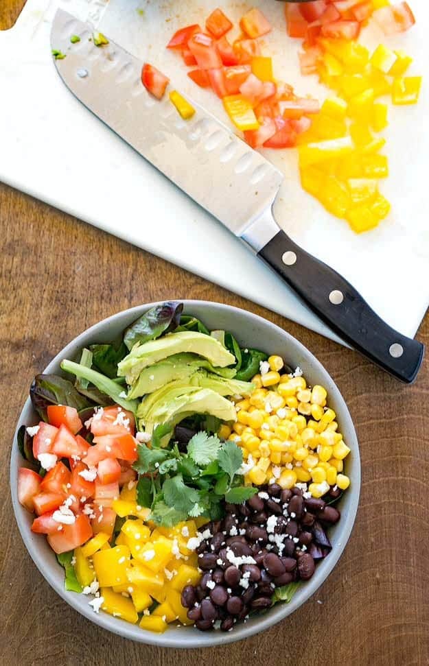 Black Bean Southwest Salad I Heart Eating