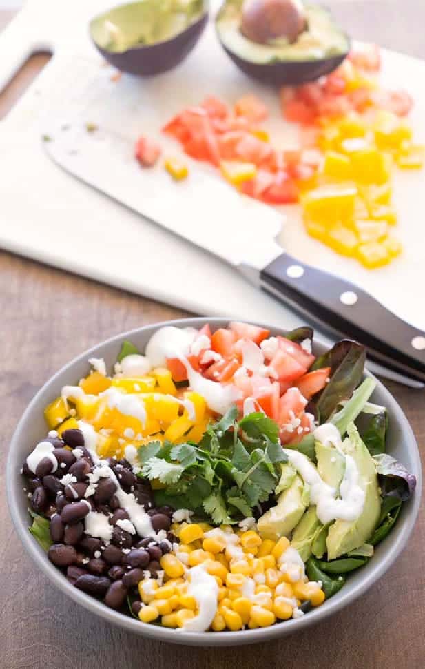 Black Bean Southwest Salad - I Heart Eating