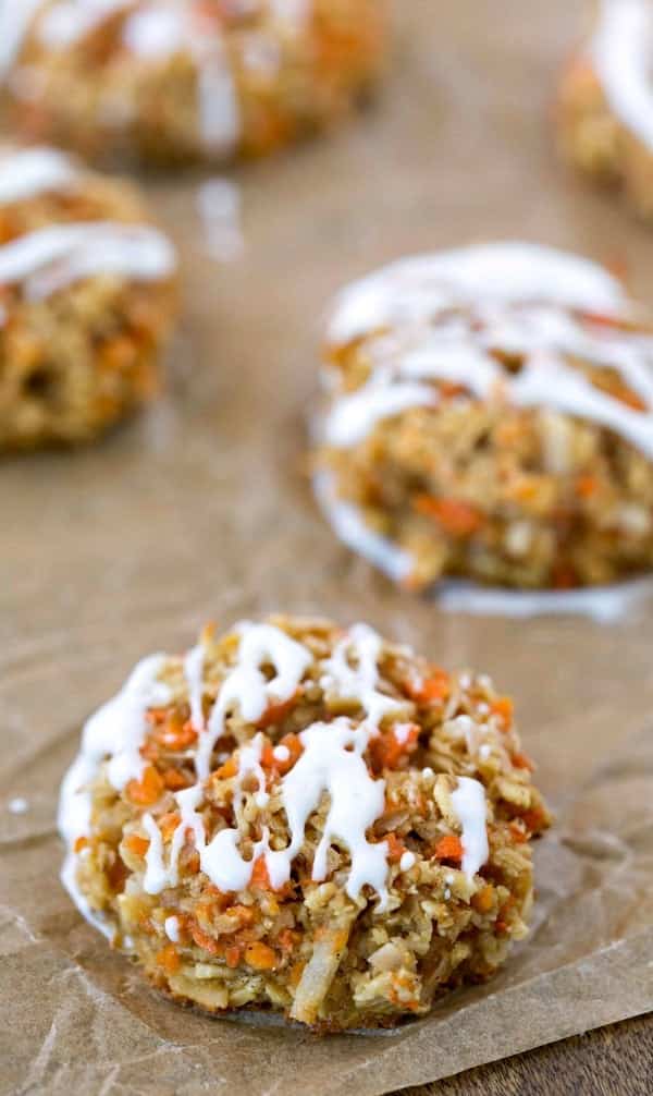 Flourless Oatmeal Carrot Cake Cookies I Heart Eating