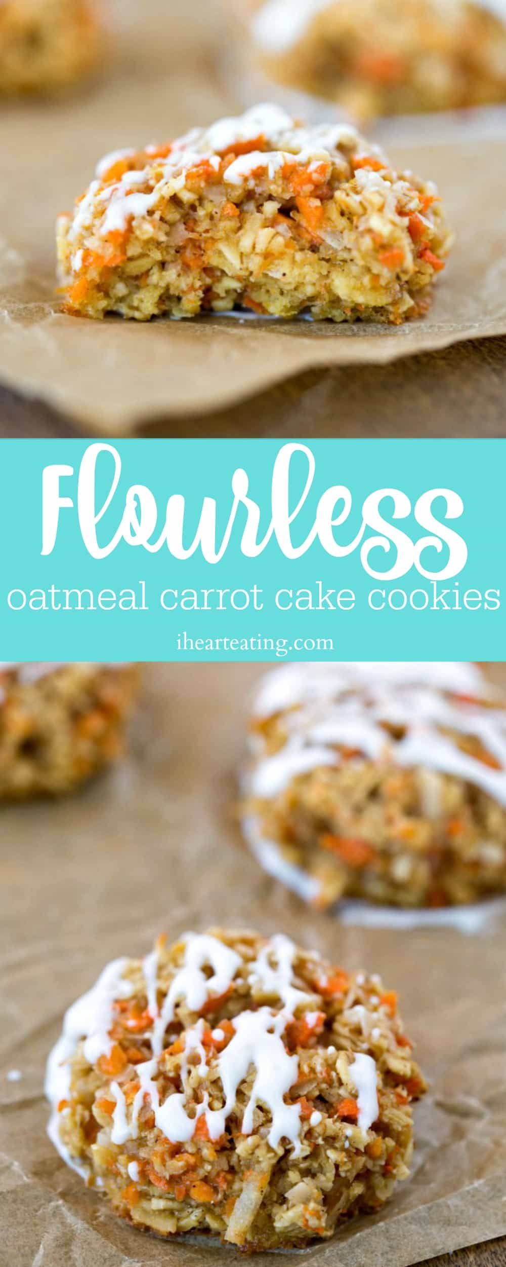 Flourless Oatmeal Carrot Cake Cookies I Heart Eating