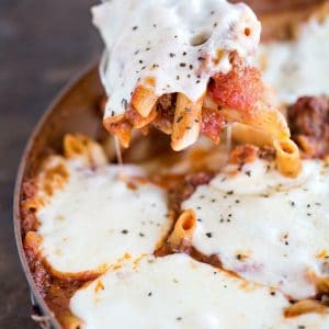 One-Skillet Baked Ziti Recipe