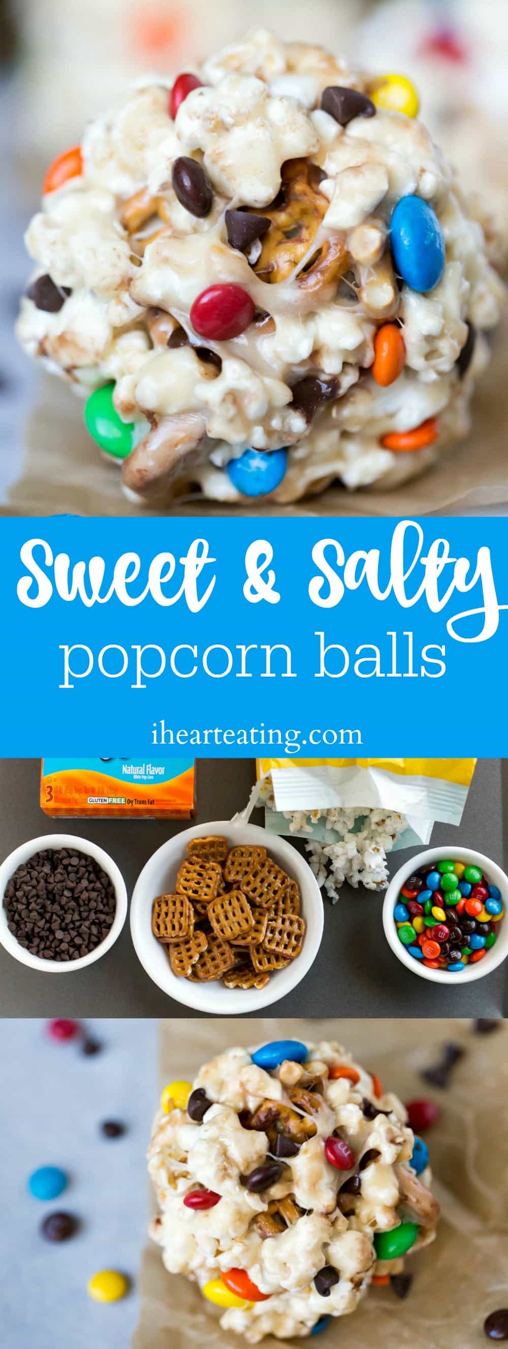 Sweet & Salty Popcorn Balls I Heart Eating