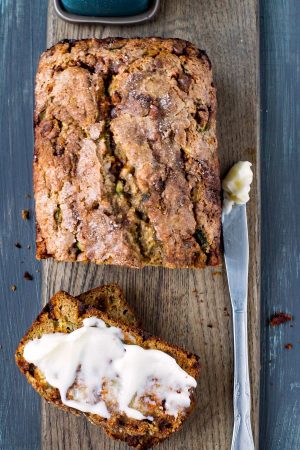 Cinnamon Chip Whole Wheat Zucchini Bread