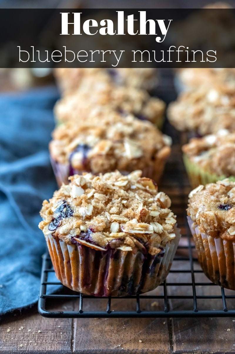 Healthy bluberry muffins made with good-for-you ingredients like whole-wheat flour and Greek yogurt.
#healthy #blueberry #muffin #recipe #Greekyogurt