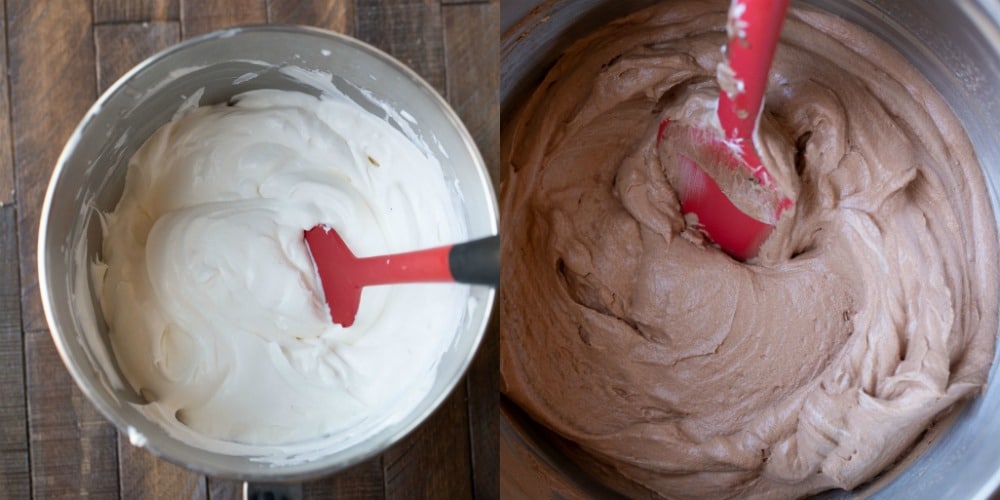 Whipped cream for chocolate mousse