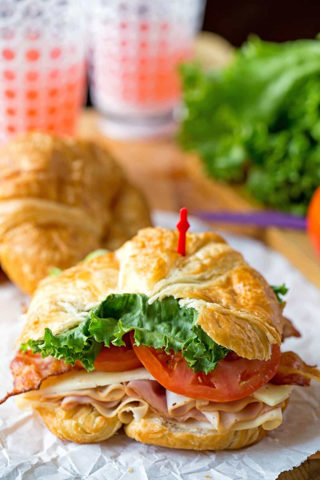 California Club Croissant Sandwich - I Heart Eating