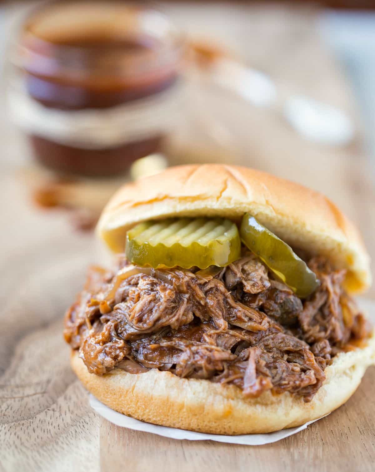 Slow Cooker Barbecue Beef I Heart Eating