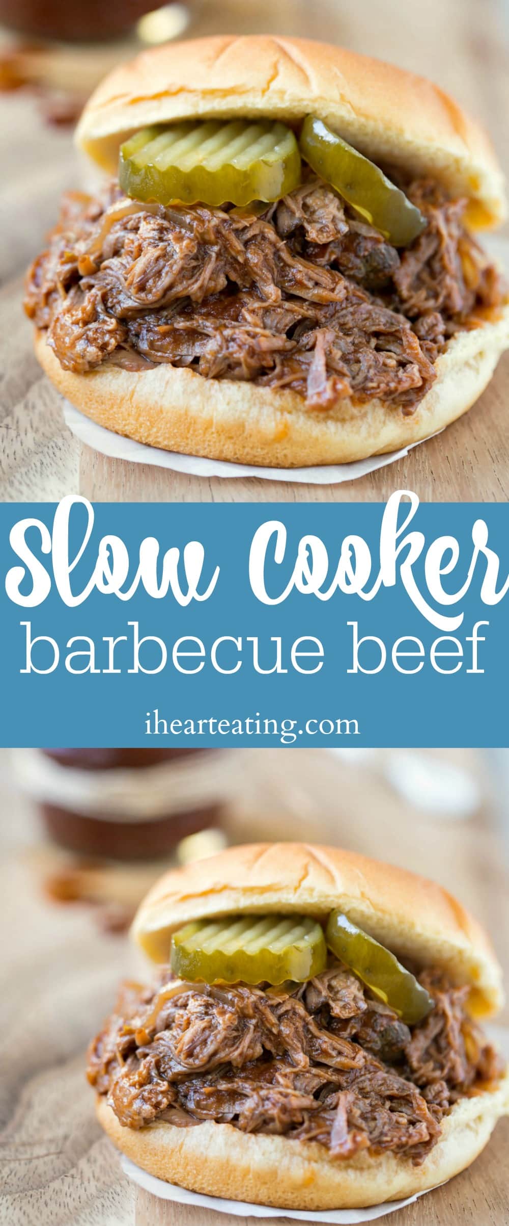 Slow Cooker Barbecue Beef i heart eating