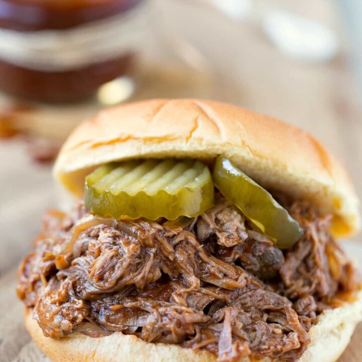 Slow Cooker Barbecue Beef I Heart Eating