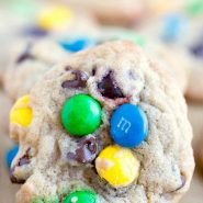 Bakery Style M&M Chocolate Chip Cookies