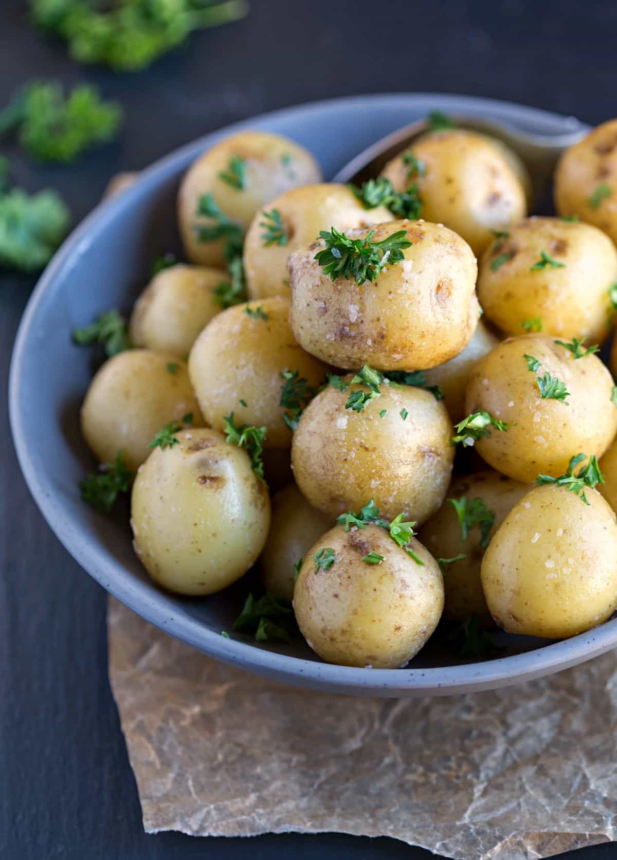 Buttered Parsley Potato Recipe I Heart Eating