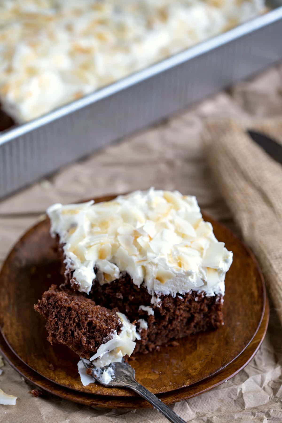 Chocolate Coconut Sheet Cake Recipe