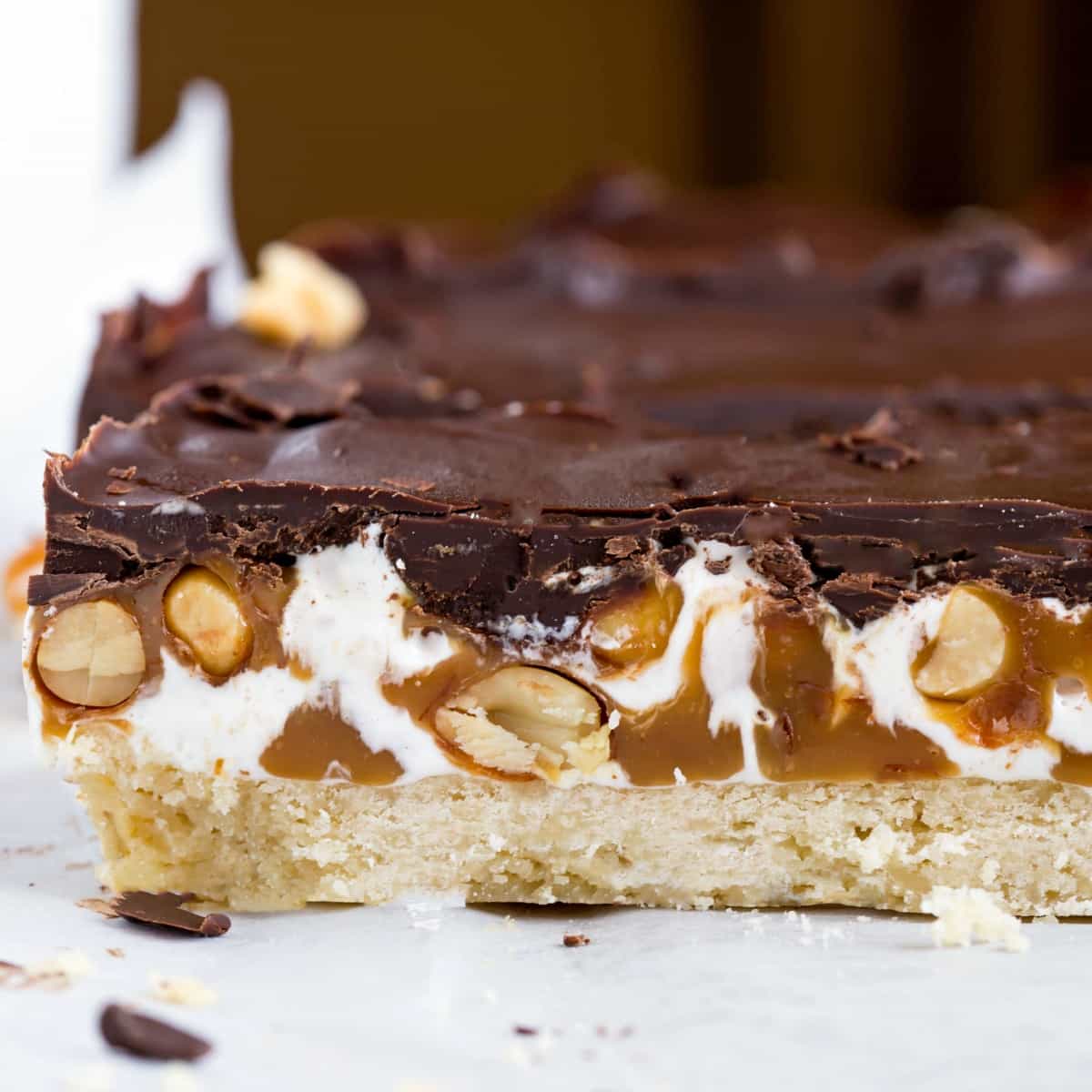 Homemade Snickers Bars I Heart Eating