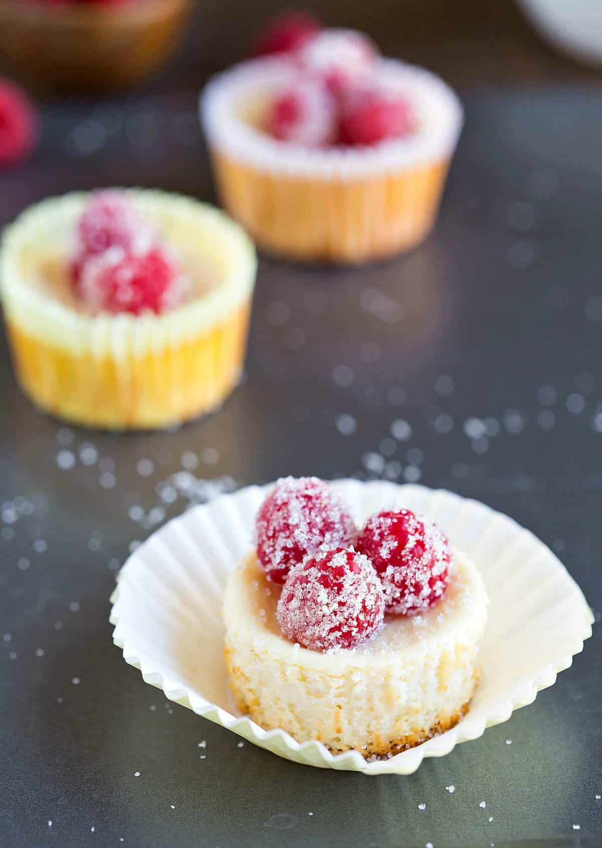 Mini Lemon Yogurt Cheesecake I Heart Eating