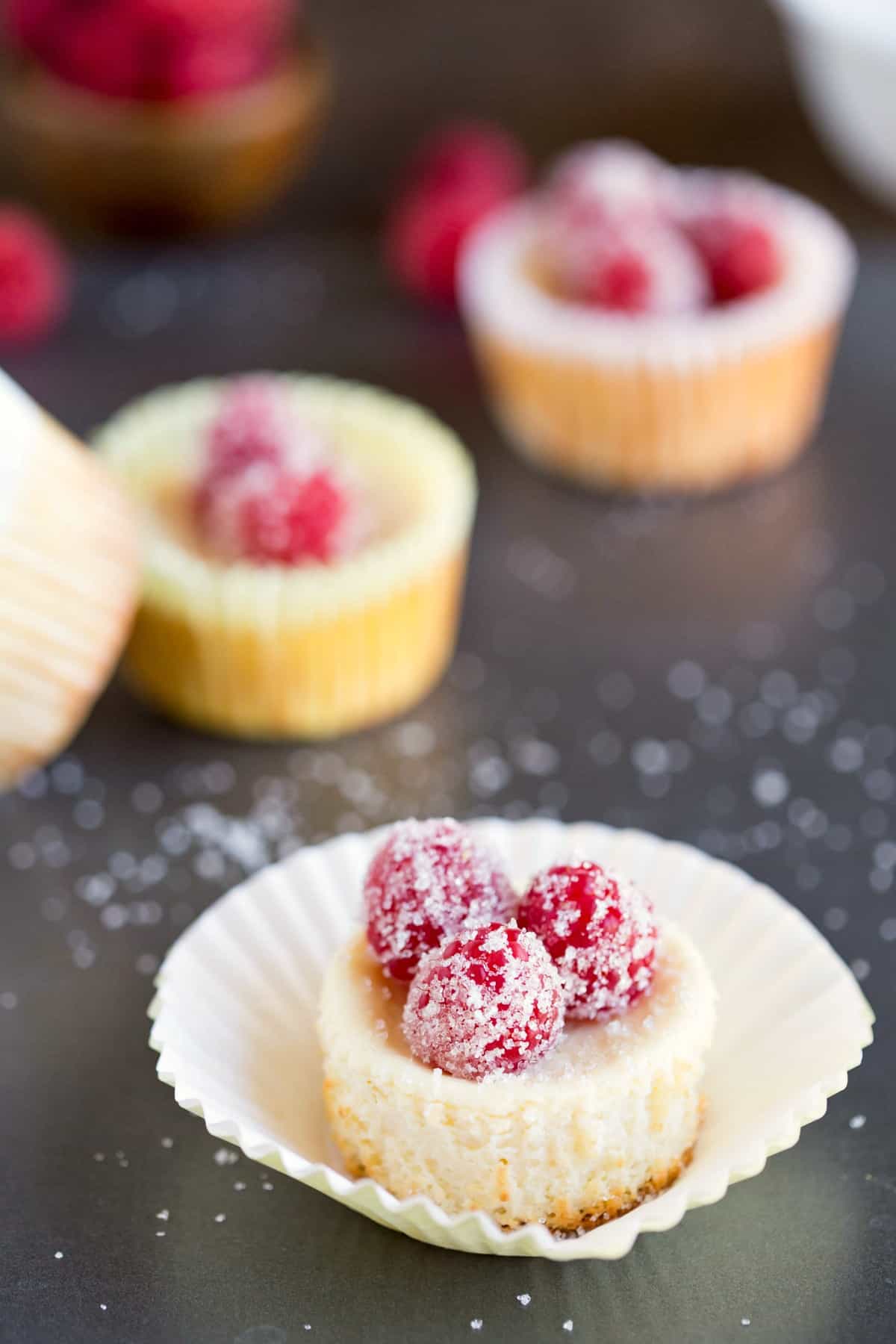 mini lemon yogurt cheesecake