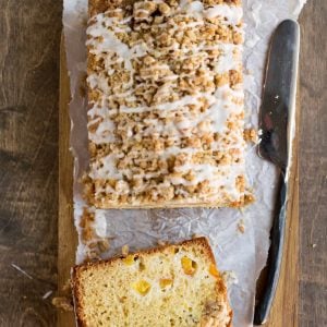Peach Cobbler Loaf Cake Recipe