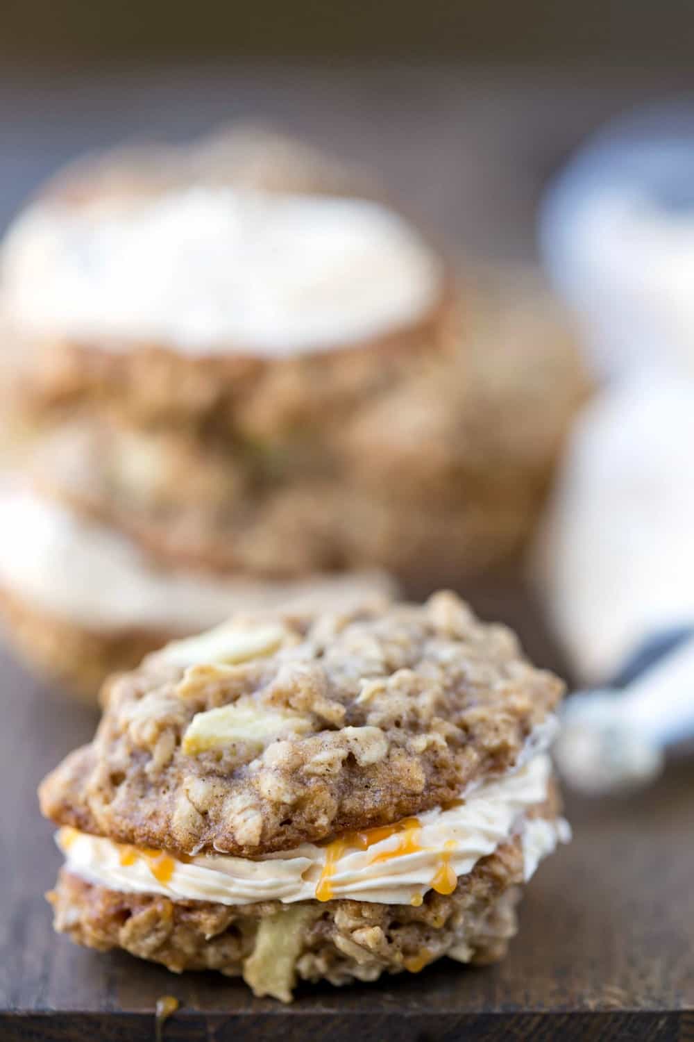 caramel apple oatmeal cookies