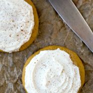 Melt-In-Your-Mouth Frosted Pumpkin Cookies