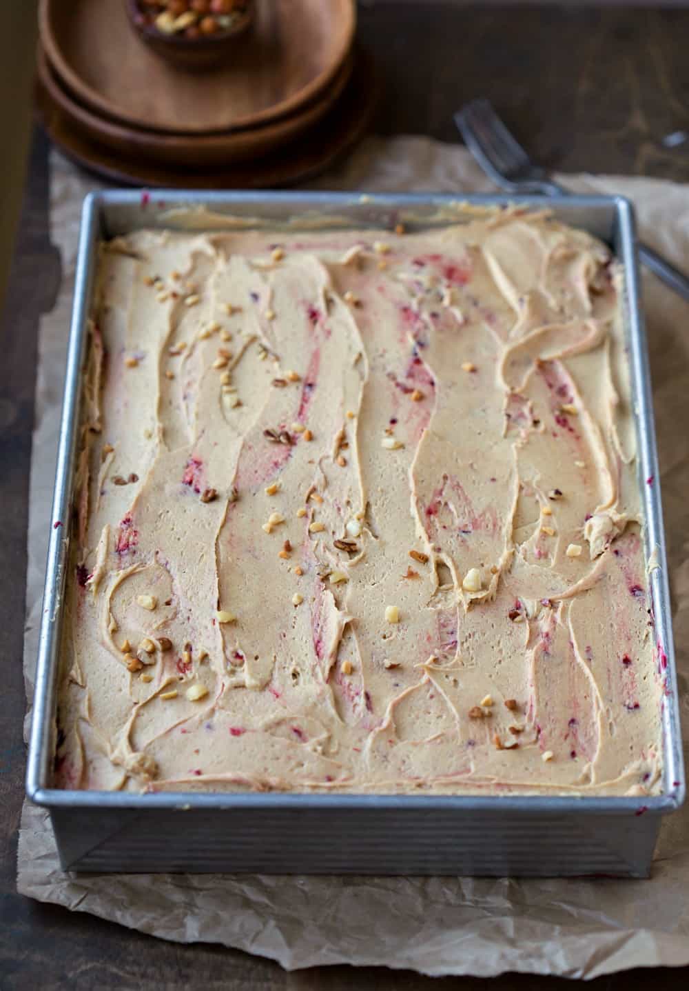 Peanut Butter and Jelly Poke Cake I Heart Eating