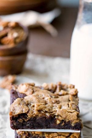 Black Bottom Pecan Praline Bars