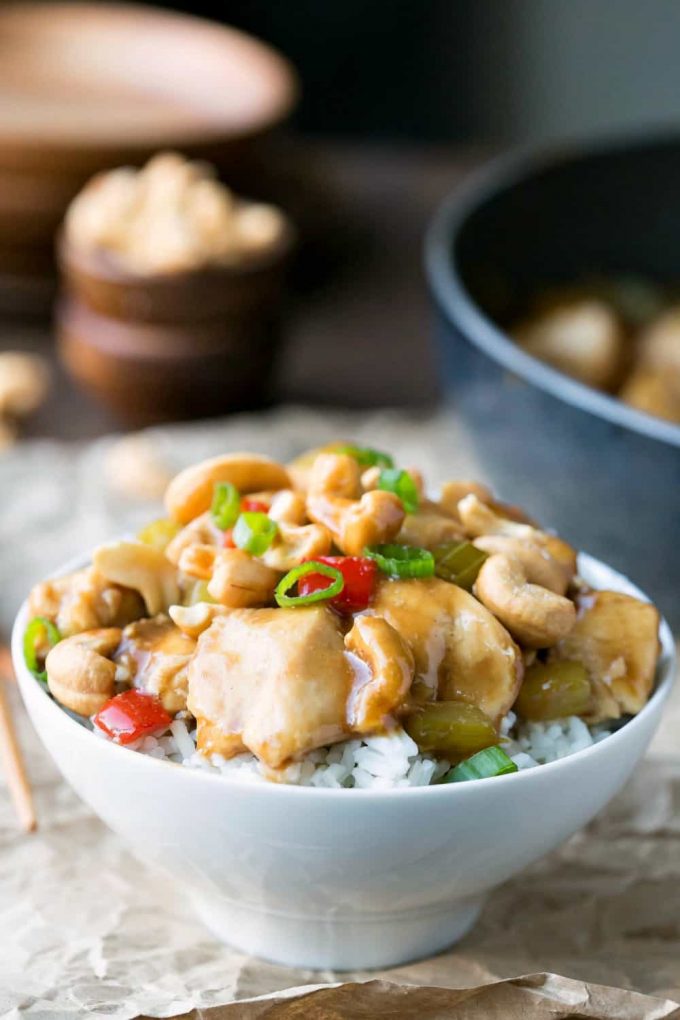 Easy Cashew Chicken Recipe I Heart Eating