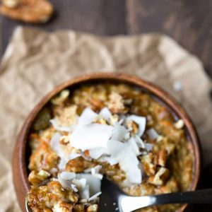 Overnight Crock Pot Carrot Cake Oatmeal