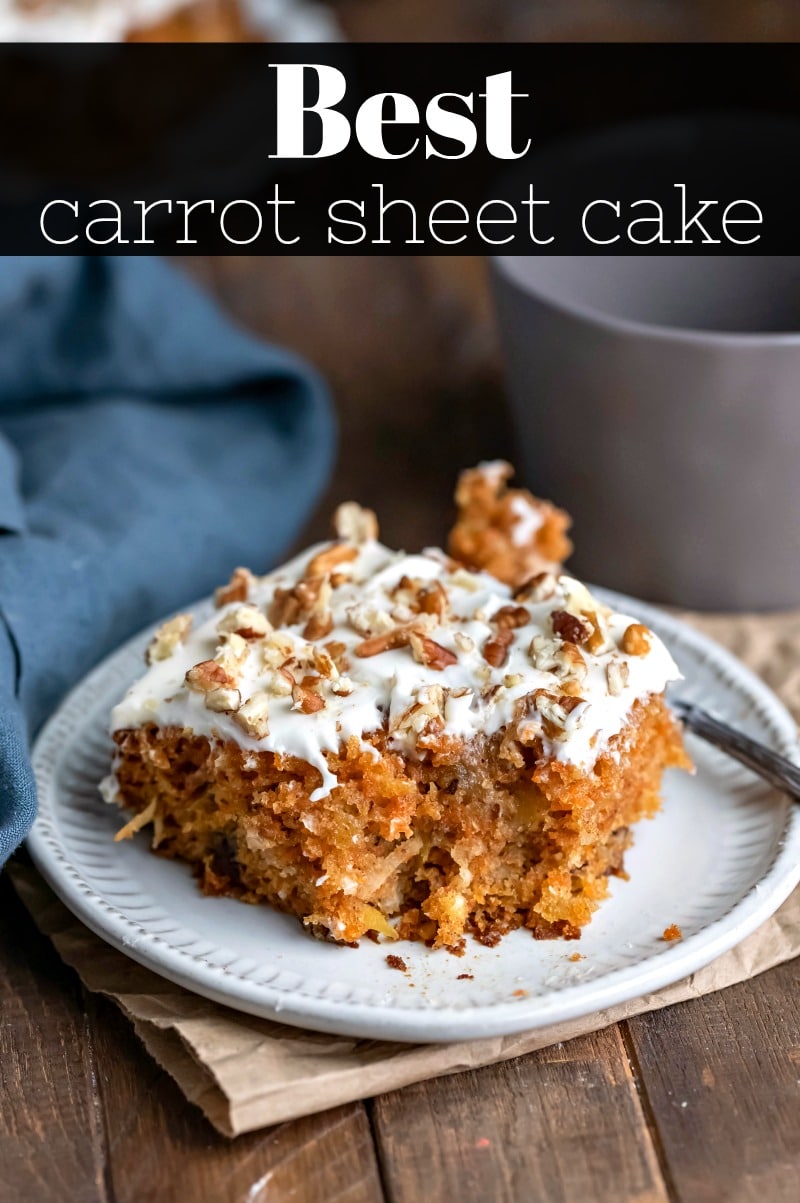 blue ribbon carrot sheet cake