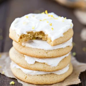 Lemon Sour Cream Sugar Cookies
