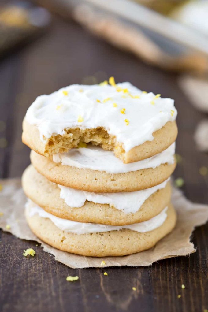 Lemon Sour Cream Sugar Cookies I Heart Eating