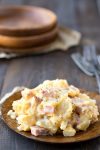 Slow Cooker Scalloped Potatoes with Ham