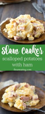 Slow Cooker Scalloped Potatoes with Ham