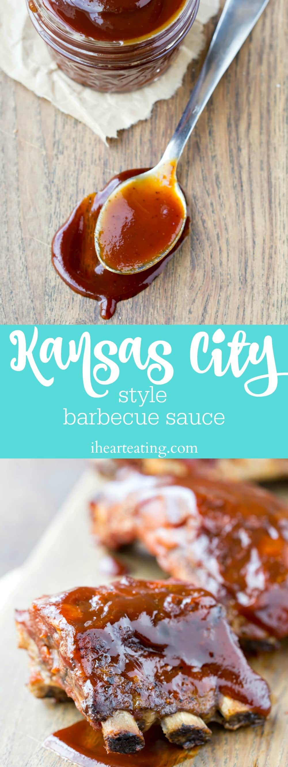 kansas city style barbecue sauce long pin - i heart eating