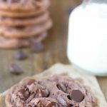 Chocolate Chocolate Chip Pudding Cookies