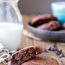 Bakery Style Double Chocolate Chip Cookies