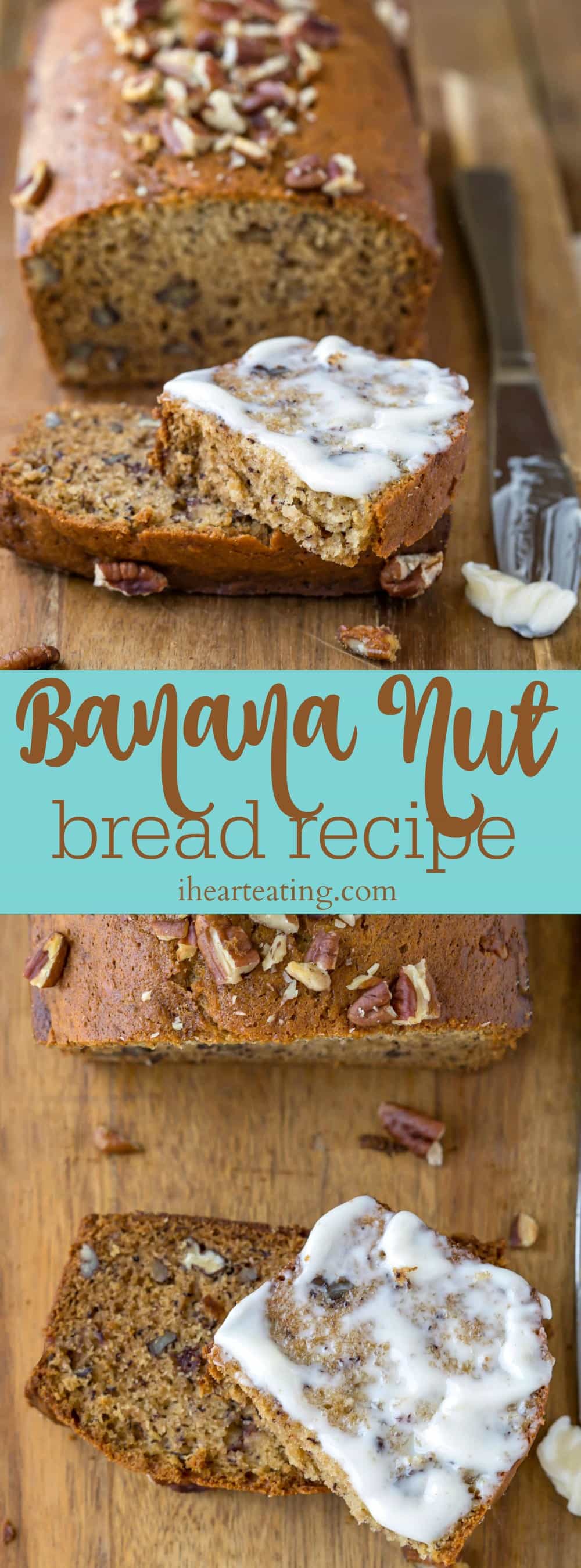 Banana Nut Bread Recipe - i Heart Eating