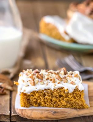 Pumpkin Spice Cake Bars