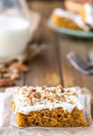 Pumpkin Spice Cake Bars