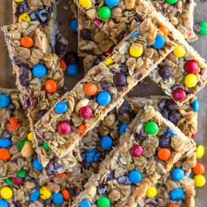 Homemade M&M Granola Bar Recipe