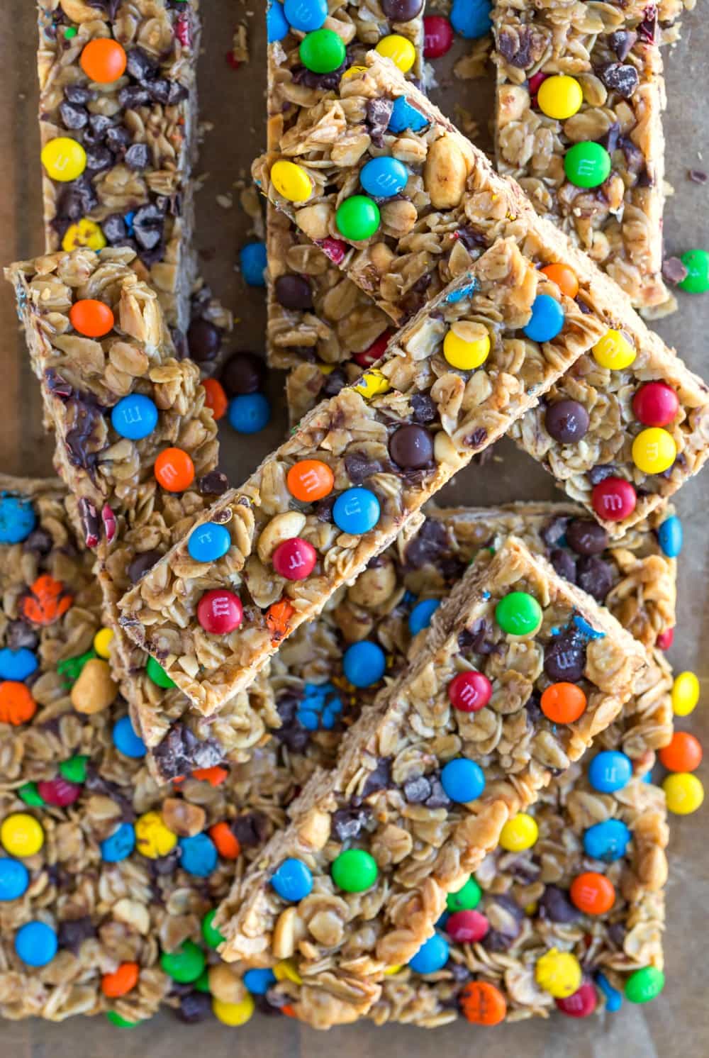 Homemade M&M Granola Bar Recipe