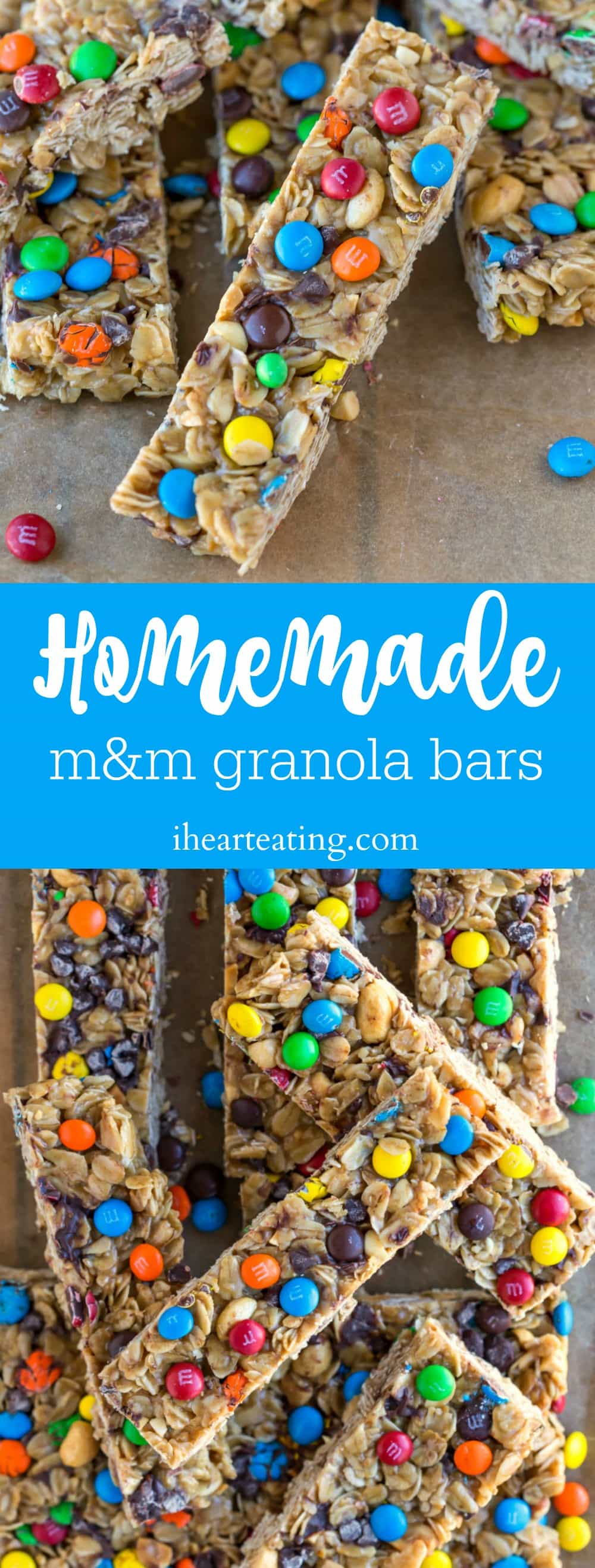 Homemade M&M Granola Bars