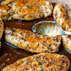Maple Mustard Glazed Chicken
